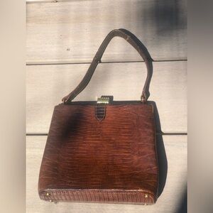 Vintage Snake Skin Handbag